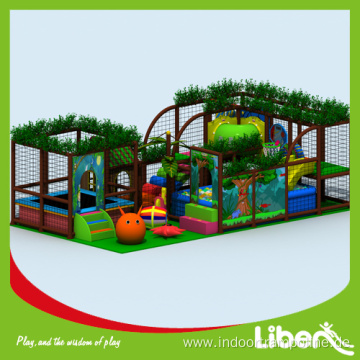 Indoor play with carousel,jumping bed,jungle gym